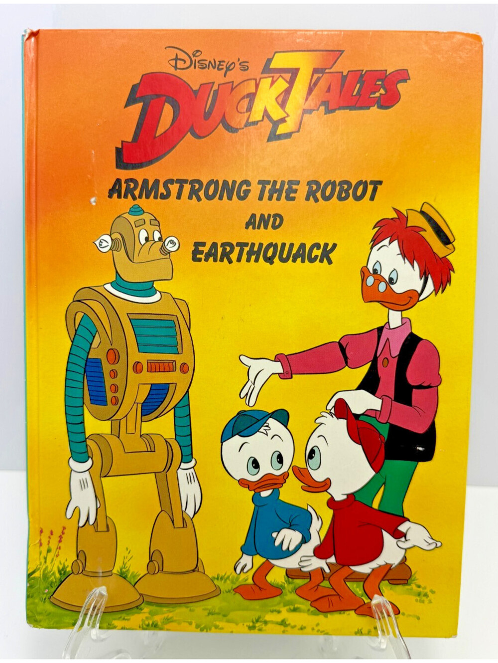 Vtg Duck Tales Armstrong the Robot and Earthquack Disney Children's Book 1989